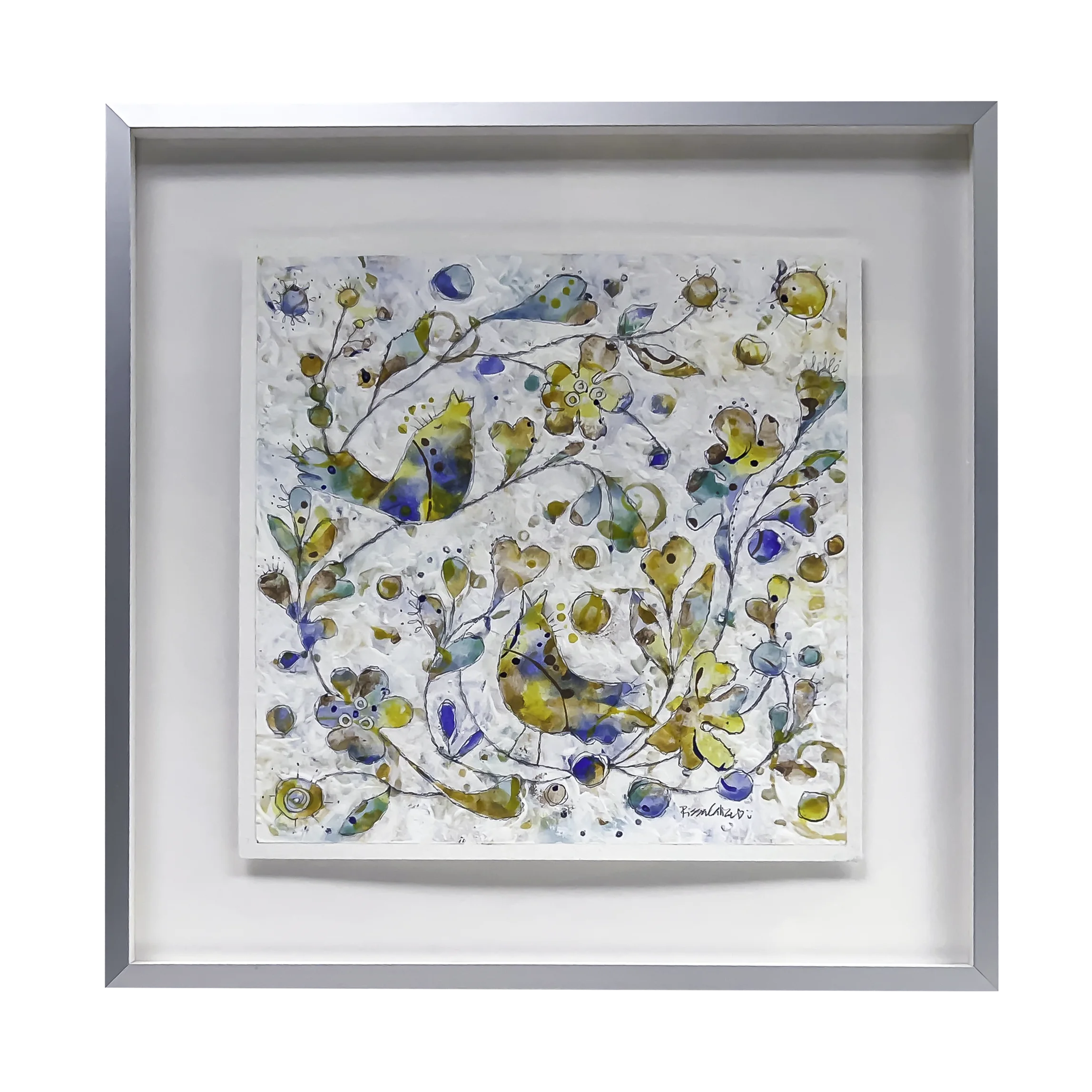 A finished artwork whose material and formal decisions can be connected to artist process
